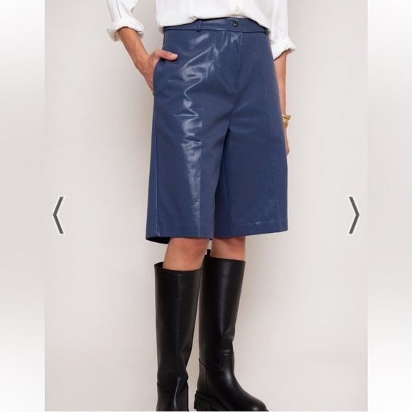 Frankie Shop coated Bermuda shorts - Picture 4 of 11